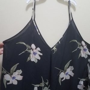 Lush Flowy V-neck Tank